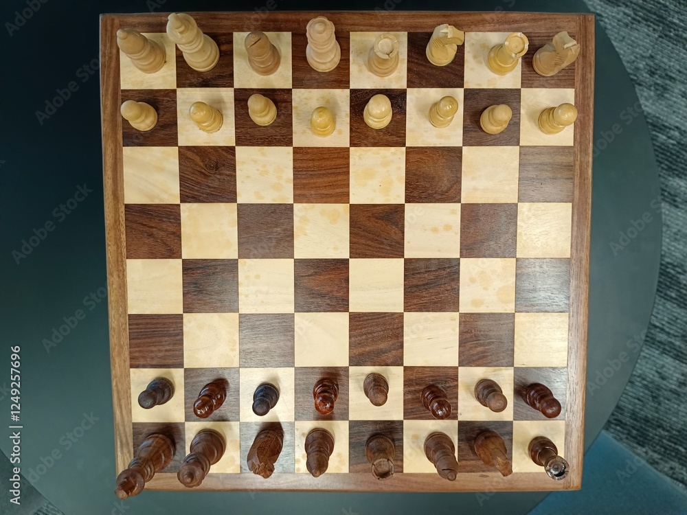 chess board with chess pieces chess board with chess pieces