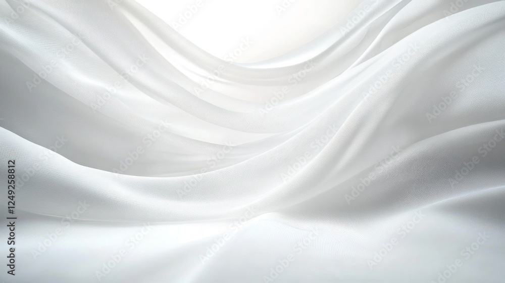 Serene Abstract Background with Flowing Fabric and Soft Lighting Serene Abstract Background with Flowing Fabric and Soft Lighting