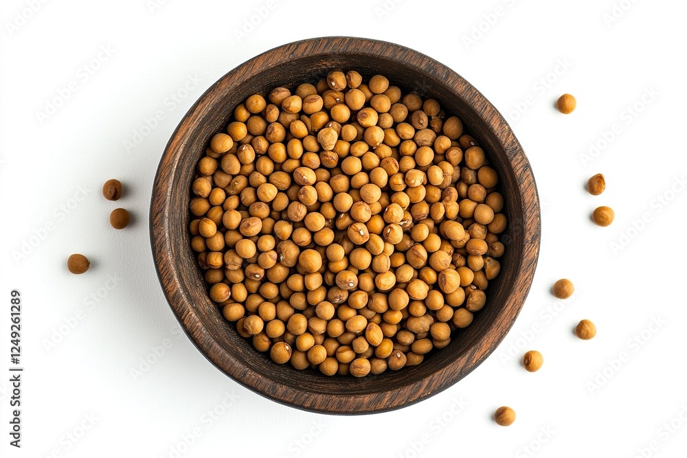 Bowl with raw beans on white background Bowl with raw beans on white background
