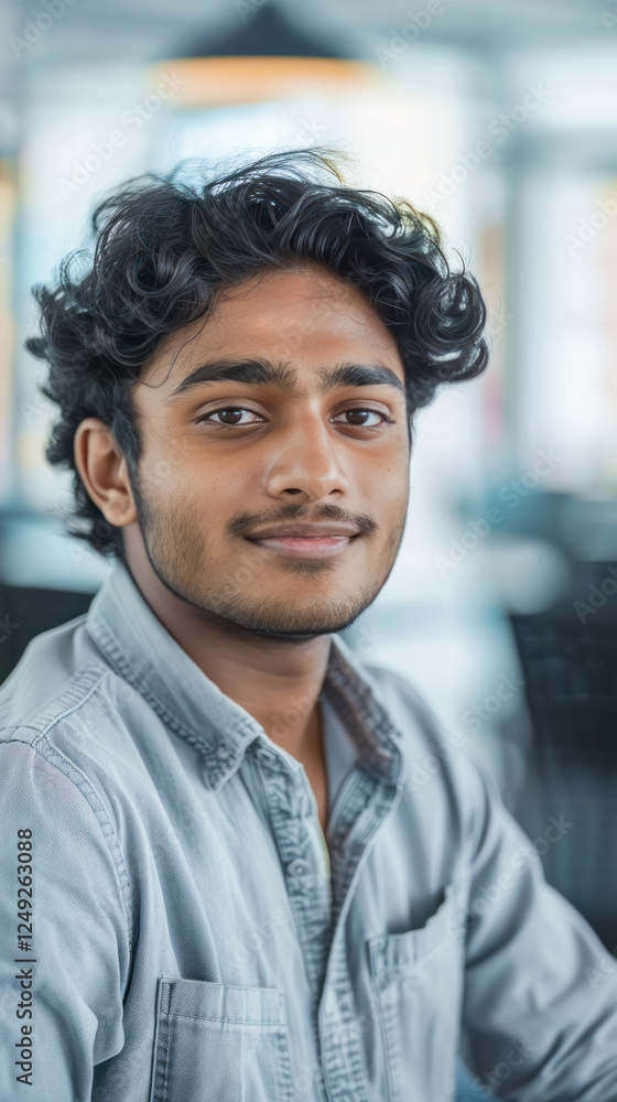 close up of young indian handsome man close up of young indian handsome man