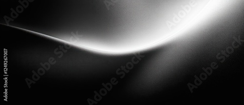Black White Gray Abstract Noise Texture Smooth Curves Background Design