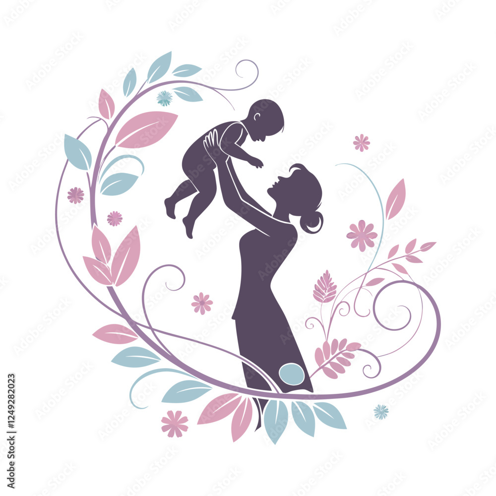 Beautiful Mother’s Day Themed Vector Design Background Beautiful Mother’s Day Themed Vector Design Background
