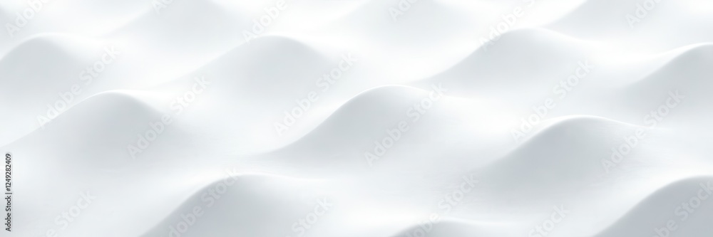Obraz premium Subtle undulating white wave pattern, seamless texture , ripple, art