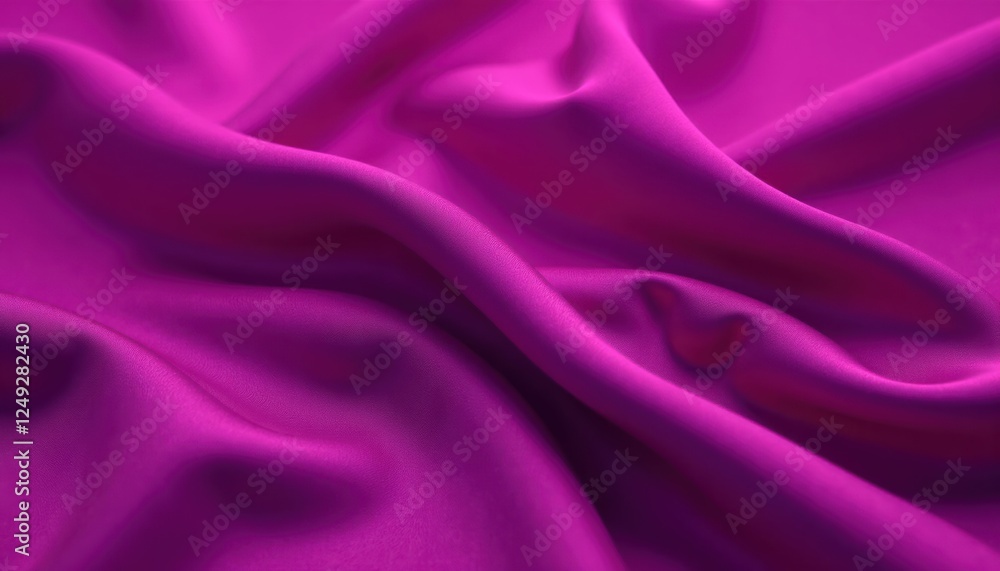 Elegant flowing fuchsia satin fabric, abstract background Elegant flowing fuchsia satin fabric, abstract background
