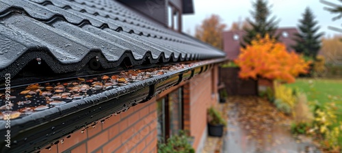 Efficient rainwater management  residential pvc drainage system for roof runoff collection