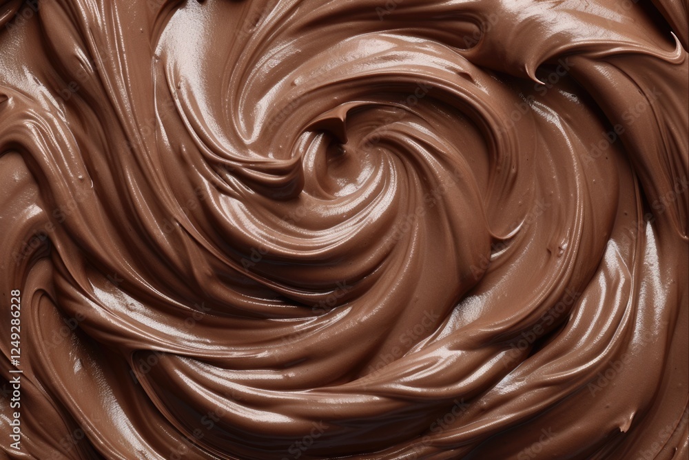 Indulging Texture of Chocolate Icing. Tempting Close-up of Luscious Chocolate Icing for Cake, Dessert or Sweet Treat Background Indulging Texture of Chocolate Icing. Tempting Close-up of Luscious Chocolate Icing for Cake, Dessert or Sweet Treat Background