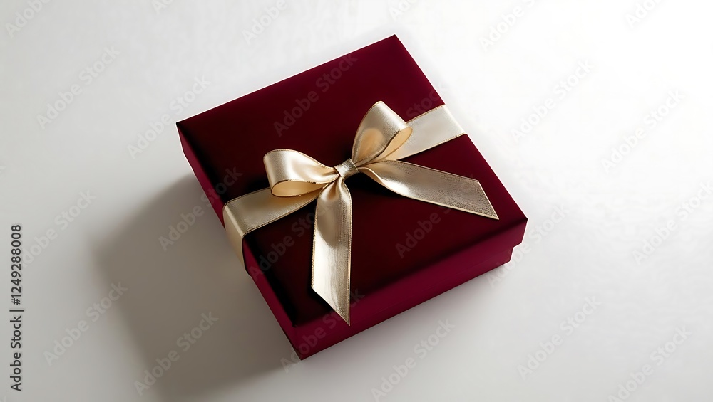 Gift box presentation indoor setting photography minimalist design top view celebration concept Gift box presentation indoor setting photography minimalist design top view celebration concept