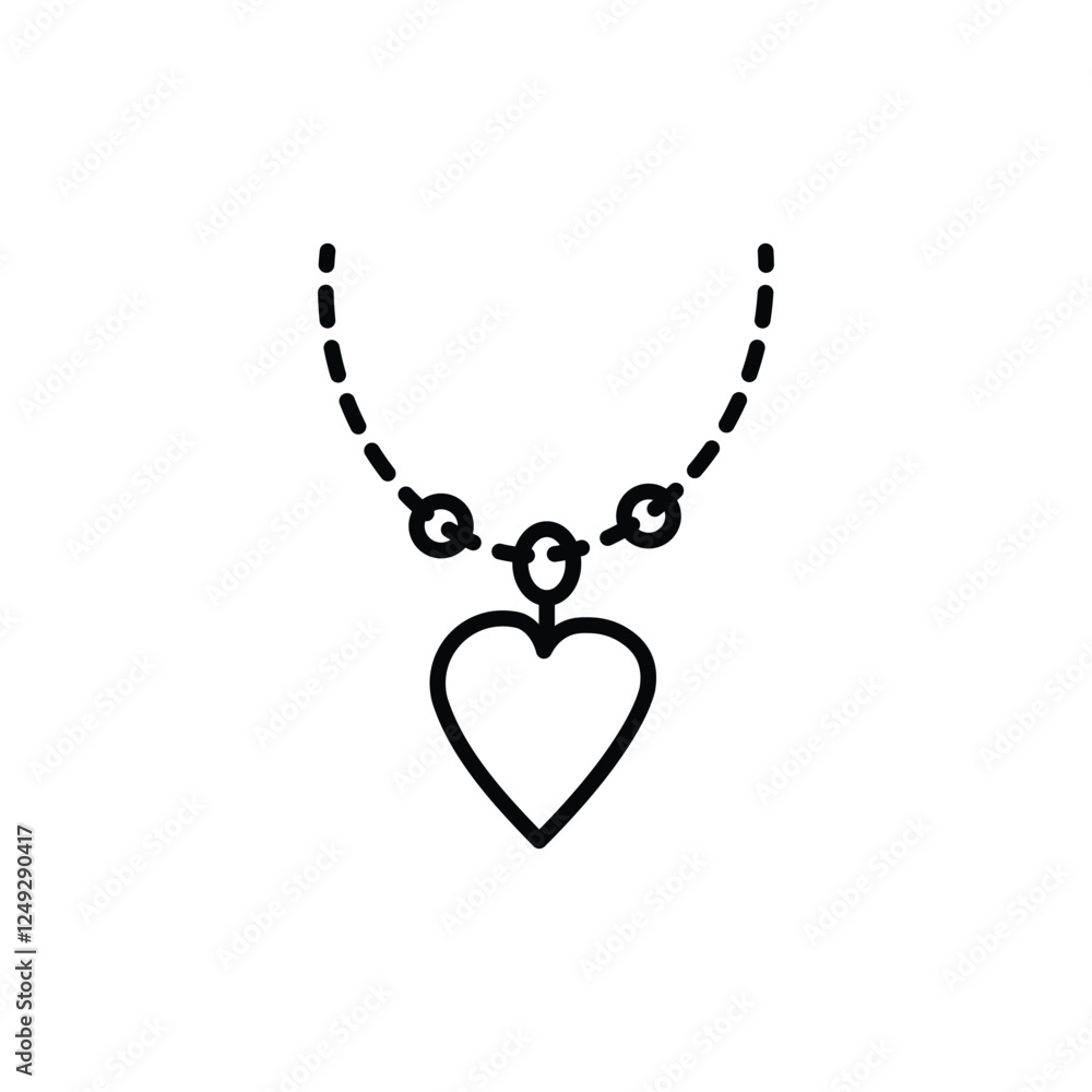 Necklace icon isolated on white background. Vector illustration. Necklace icon isolated on white background. Vector illustration.