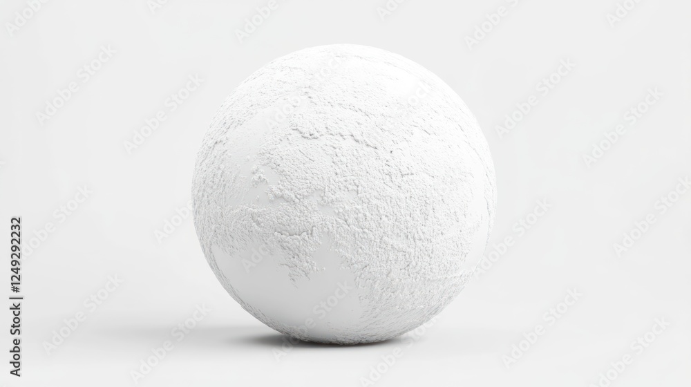3D Model of a Plain White Planet 3D Model of a Plain White Planet