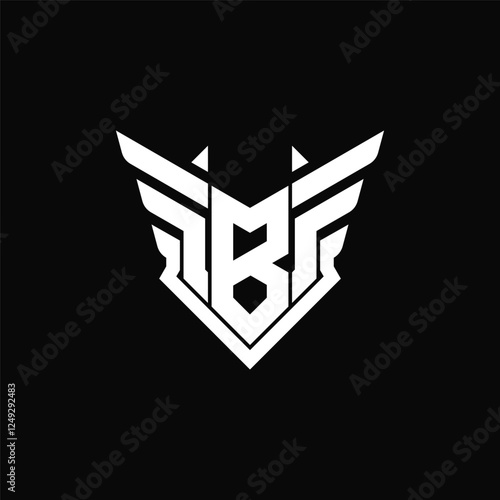 Letter B wing logo