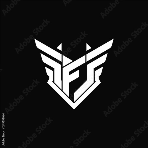 Letter F wing logo