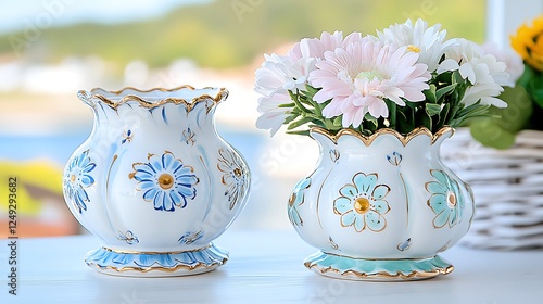 Indoor flower vase aesthetics