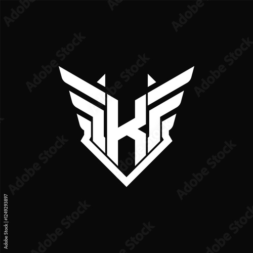 Letter K wing logo
