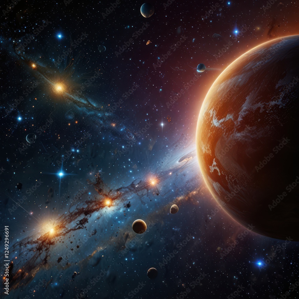 Fototapeta premium planet in space