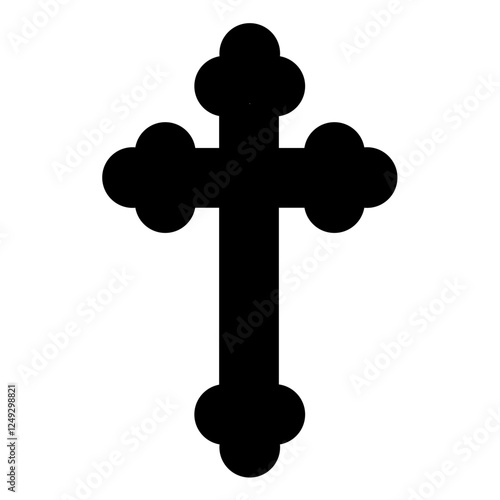 Cross icon symbol. Vector image