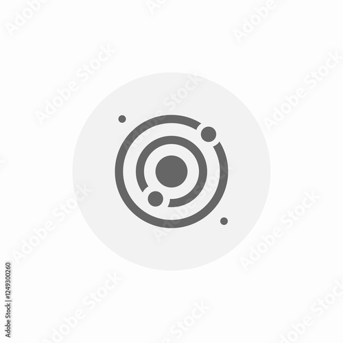 solar system planet icon sign vector