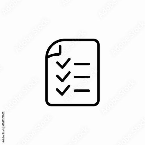 task list document icon sign vector