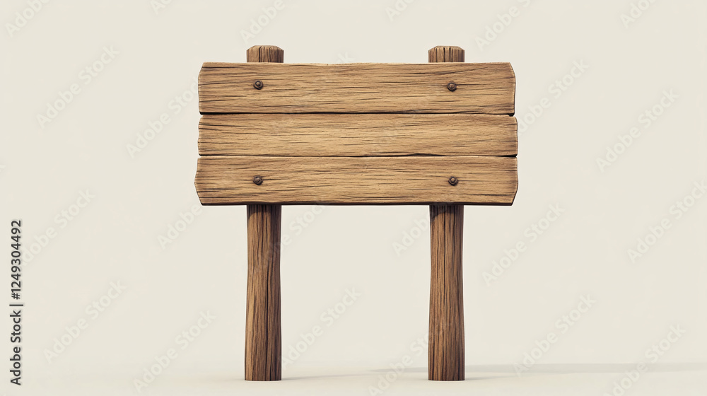 a simple wooden signboard with two posts standing against a neutral background creating a minimalist rustic and handcrafted aesthetic
a simple wooden signboard with two posts standing against a neutral background creating a minimalist rustic and handcrafted aesthetic