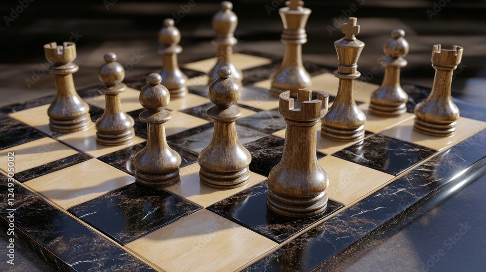 Chessboard simulation risks game room visual strategy competitive environment analytical perspective risk assessment in gameplay Chessboard simulation risks game room visual strategy competitive environment analytical perspective risk assessment in gameplay