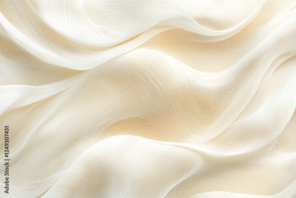 Obraz premium white curve fabric texture background