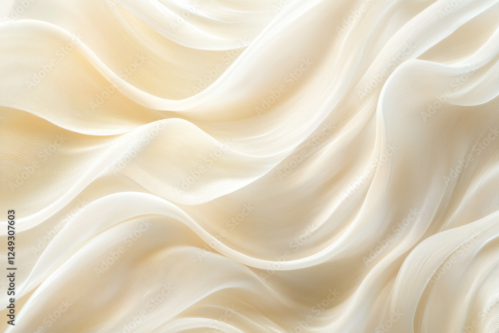 Obraz premium white wavy fiber texture.