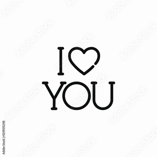 love letters sticker icon sign vector