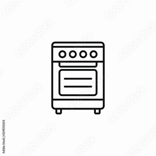 oven cooking icon sign vector