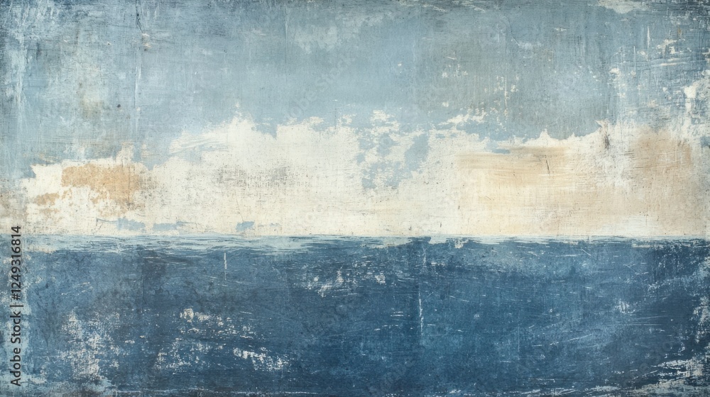 Obraz premium serene seascape abstract painting