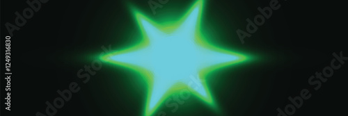 Light green effect reflections, neon illumination in white colors. Bright light lens. Police light effects, lines. Shiny stars, glowing sparks on a black background