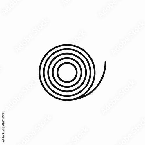 wire roll icon sign vector