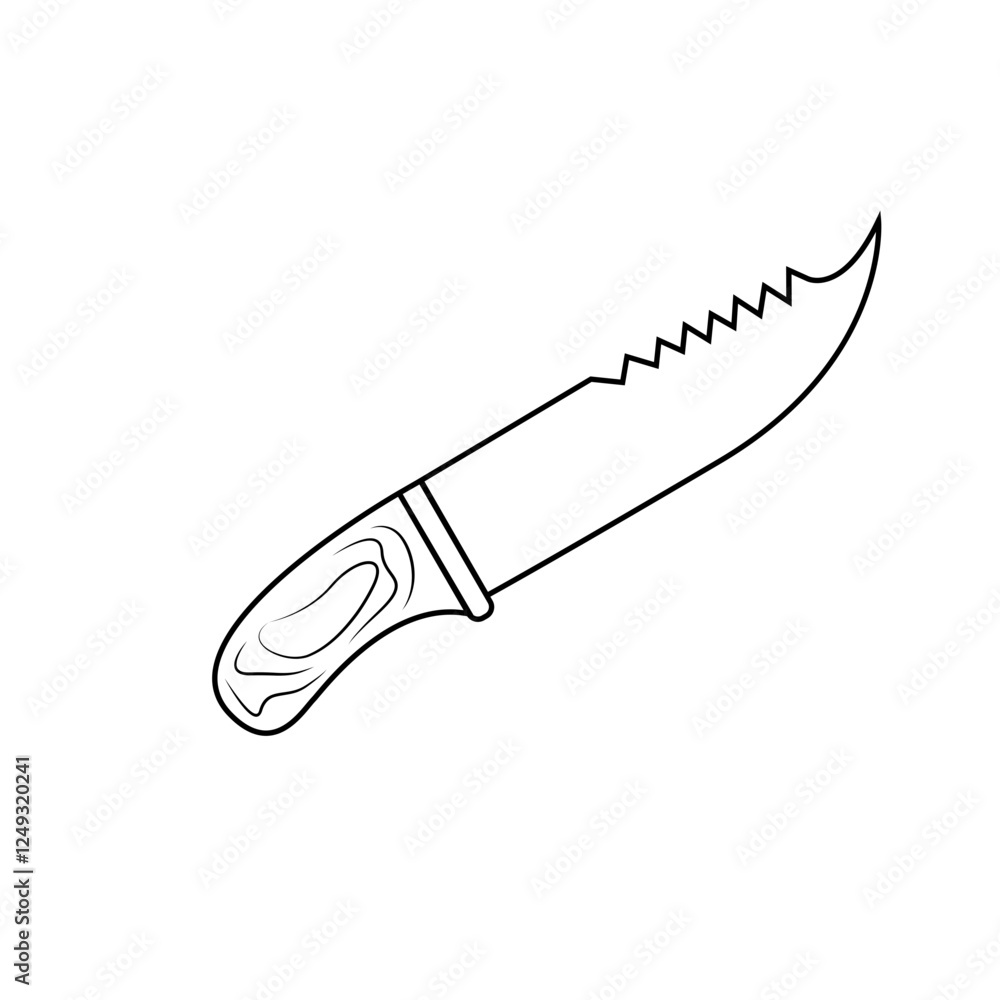 Obraz premium outline icon camping travel Illustration