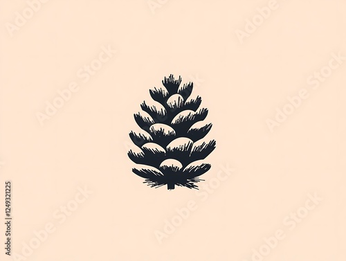 Geometric Pine Cone Logo