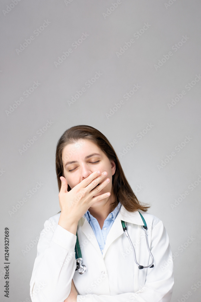 Portrait of a tired doctor Portrait of a tired doctor