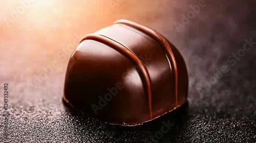 Brown Chocolate Candy Sweet Treat Delicious Dessert Gourmet Food Dark Rich Confection Snack. photo