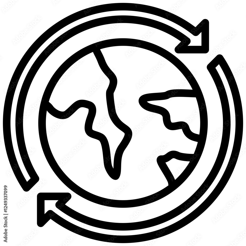 Fototapeta premium Worldwide Icon