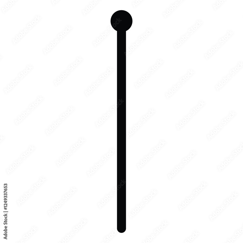 Black iron pole vector design illustration on white background. Black iron pole vector design illustration on white background.
