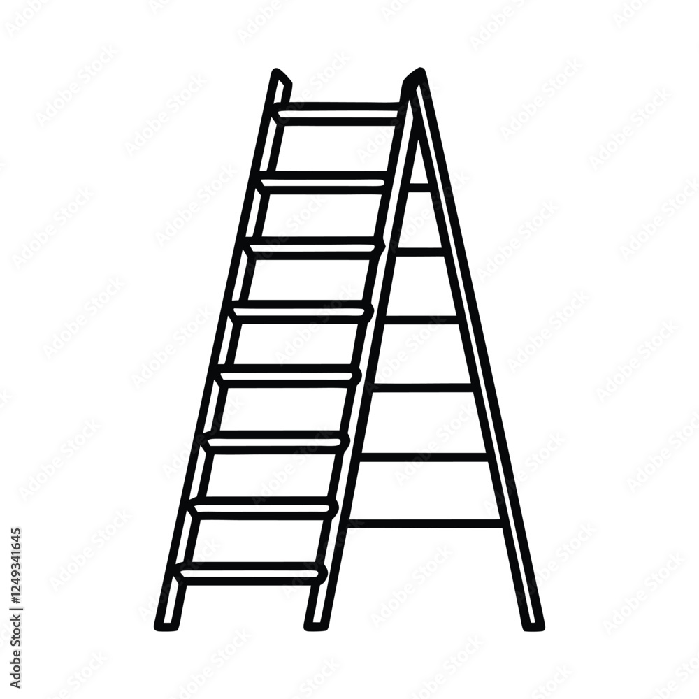 ladder vector silhouette art illustration ladder vector silhouette art illustration