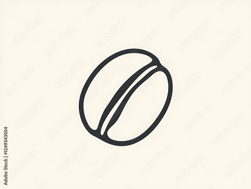 Sleek Coffee Bean Logo Sleek Coffee Bean Logo