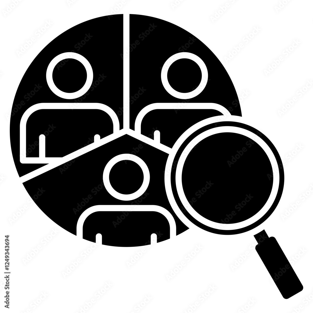 Competitor Analysis Glyph Icon Competitor Analysis Glyph Icon