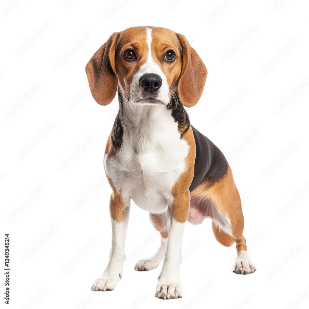 Beagle Dog Portrait, Studio Shot Beagle Dog Portrait, Studio Shot