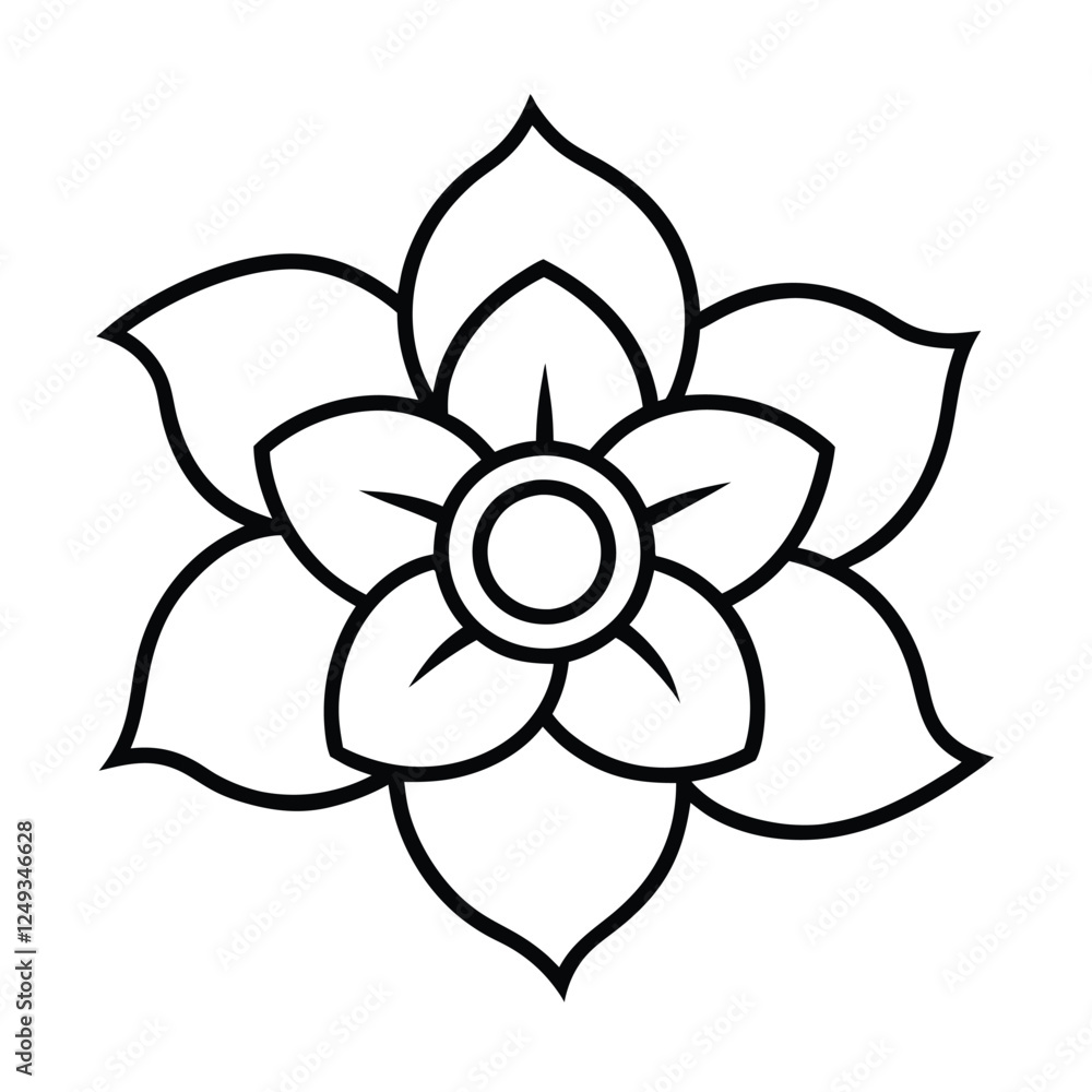 vector illustration of a flower vector illustration of a flower