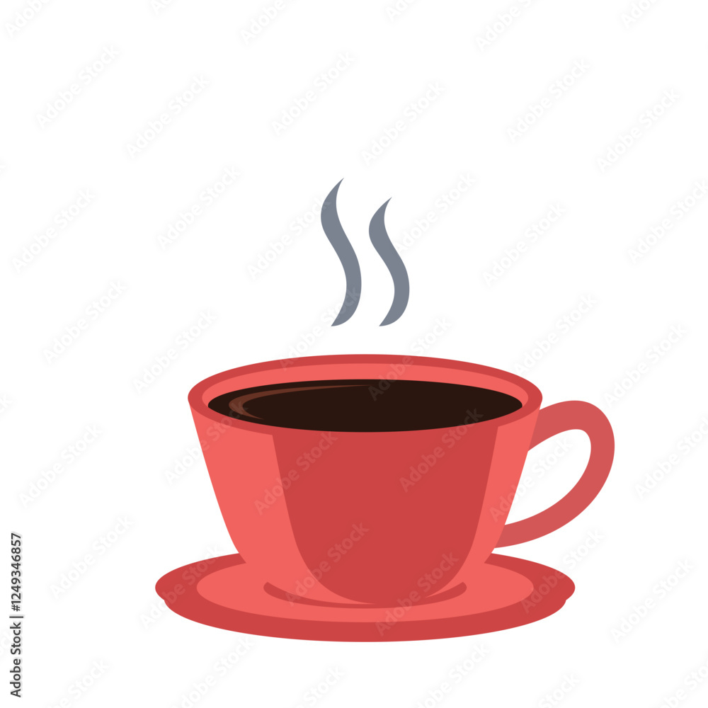 Obraz premium Cup Drink Illustration