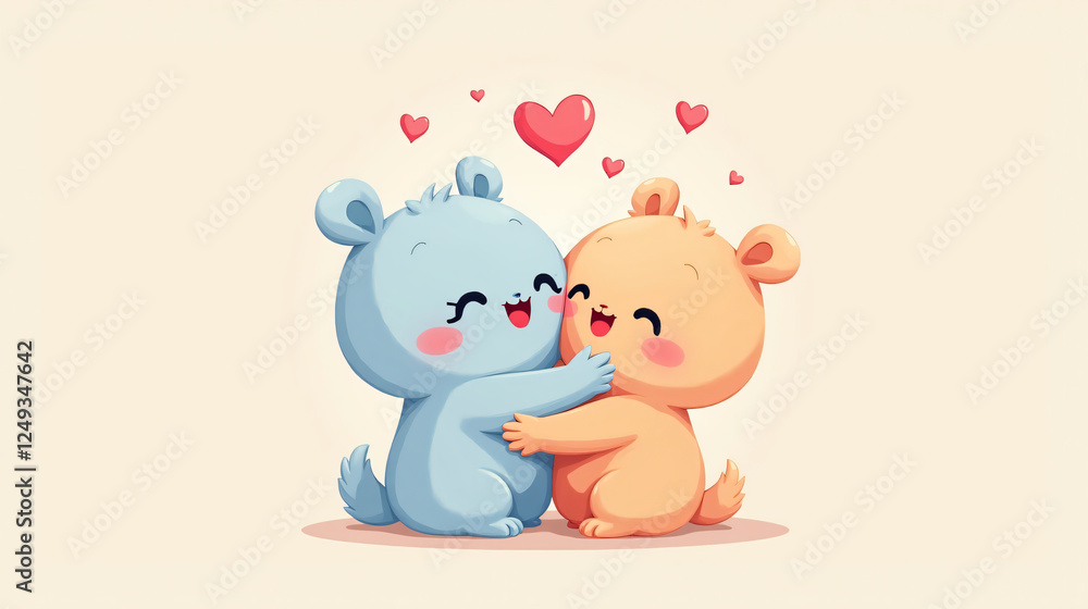 Warm Embrace: Heartfelt Hug in a Serene Romantic Setting for Hug Day Warm Embrace: Heartfelt Hug in a Serene Romantic Setting for Hug Day