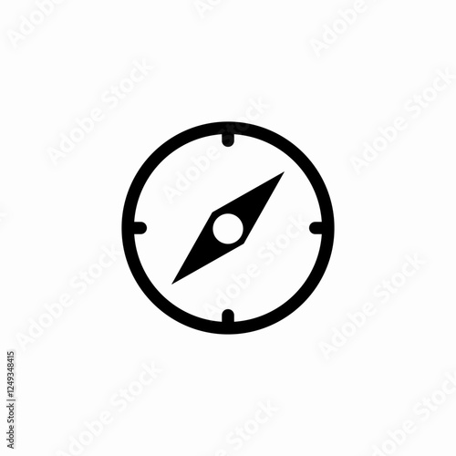 compass navigate icon sign vector