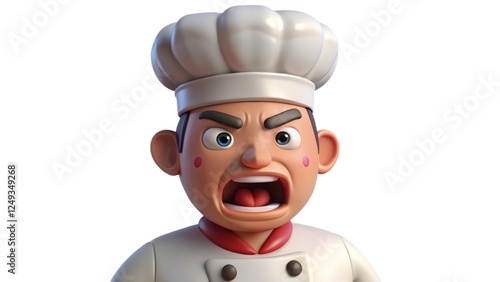 Wallpaper Mural Angry Cooking Chef Cartoon Character Wearing a Hat Torontodigital.ca