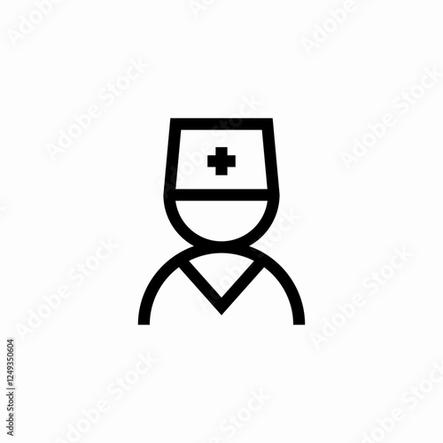 hospital staff icon sign vector