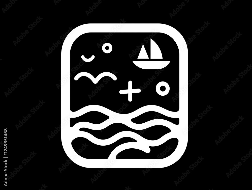Creative Lake and Forest Tourism Brand Logo Creative Lake and Forest Tourism Brand Logo