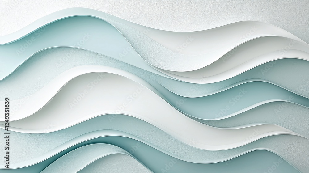 Obraz premium Abstract wavy paper design background