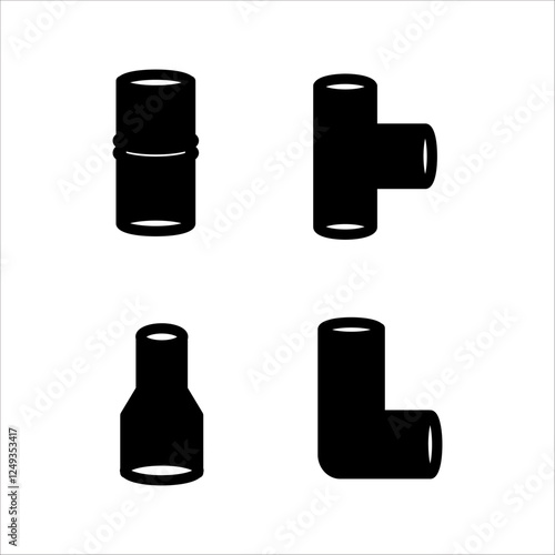 leaking pipe icon, line vector, with white background