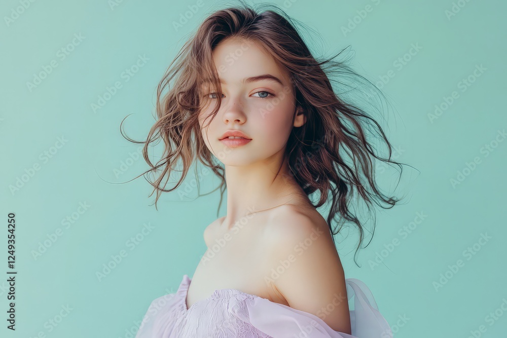 Serene Spring Portrait of a Girl Serene Spring Portrait of a Girl
